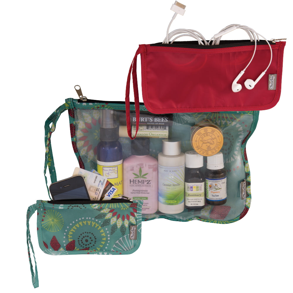 ChicoBag Travel Zip Pouches (Set of 3) Solstice