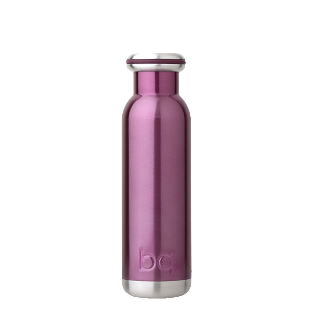 15 oz BQ Vacuum Insulated Stainless Steel Travel Bottle Plum Purple