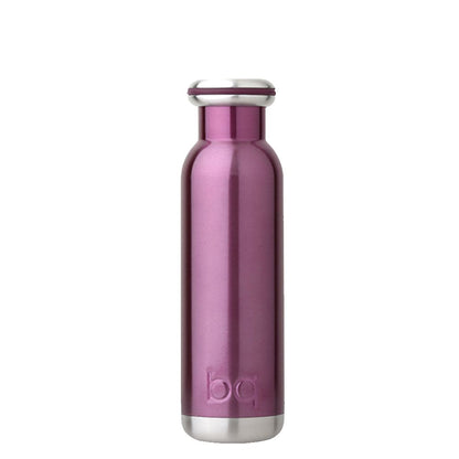 15 oz BQ Vacuum Insulated Stainless Steel Travel Bottle Plum Purple