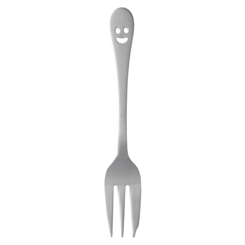 Happy Face Small Size Cutlery (12-pack) Cake Fork (142 mm)