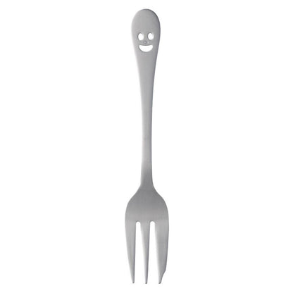 Happy Face Small Size Cutlery Cake Fork (142 mm)