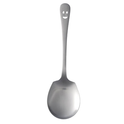 Happy Face Stainless Steel Serving Utensil Spoon Only