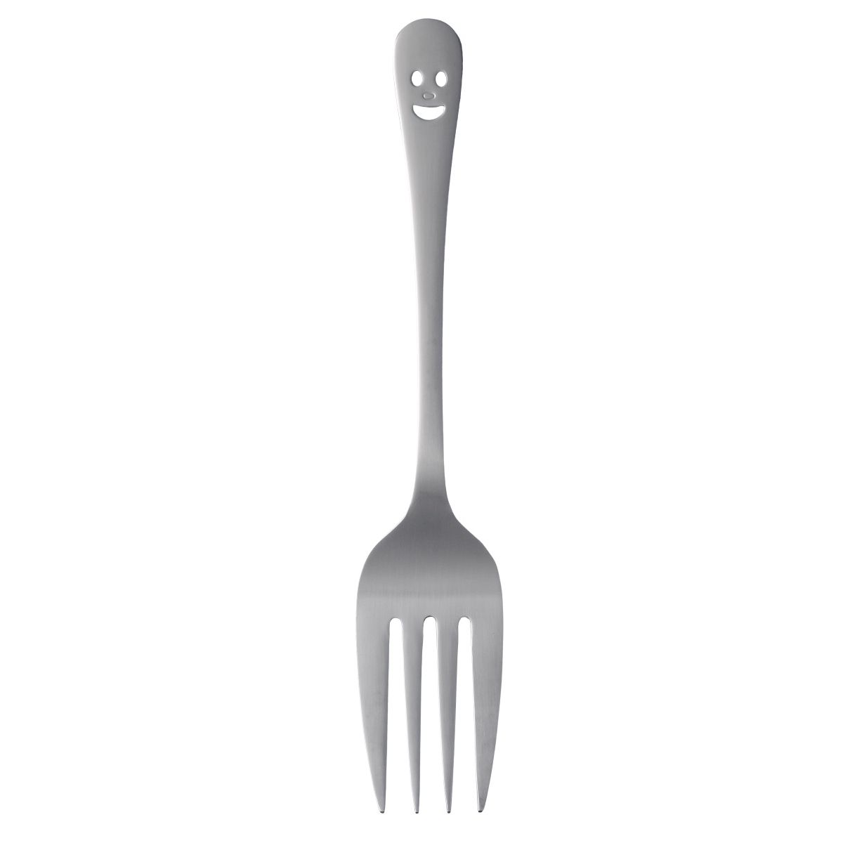 Happy Face Stainless Steel Serving Utensil Fork Only