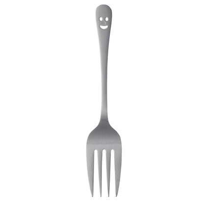 Happy Face Stainless Steel Serving Utensil Fork Only