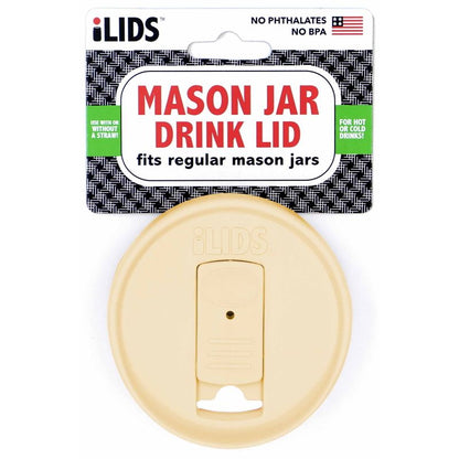 iLid Regular Mouth Mason Jar Drink Lid Butter