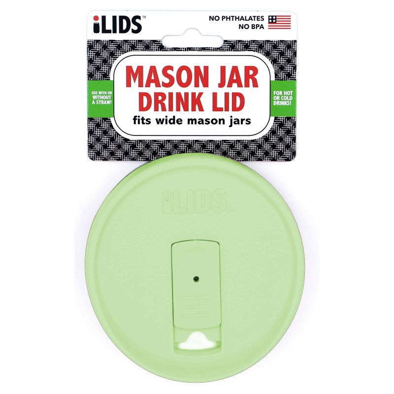 iLid Wide Mouth Mason Jar Drink Lid Celery