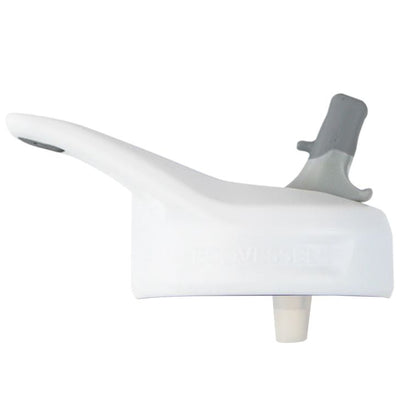 EcoVessel Straw Top Replacement Lid White with Light Gray Spout