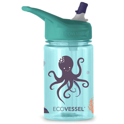 12 oz The SPLASH Kids Tritan Water Bottle with Straw Top Underwater
