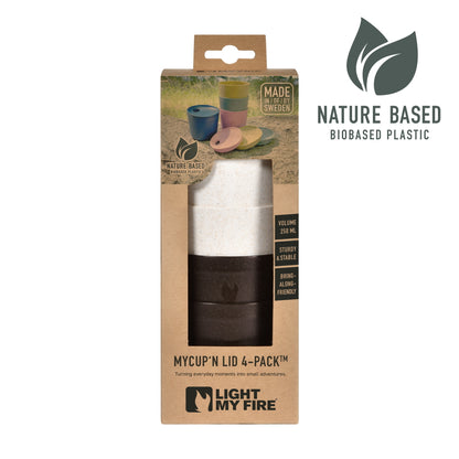 Light My Fire MyCup´n Lid Short 250 ml 4-pack cocoa´ncream