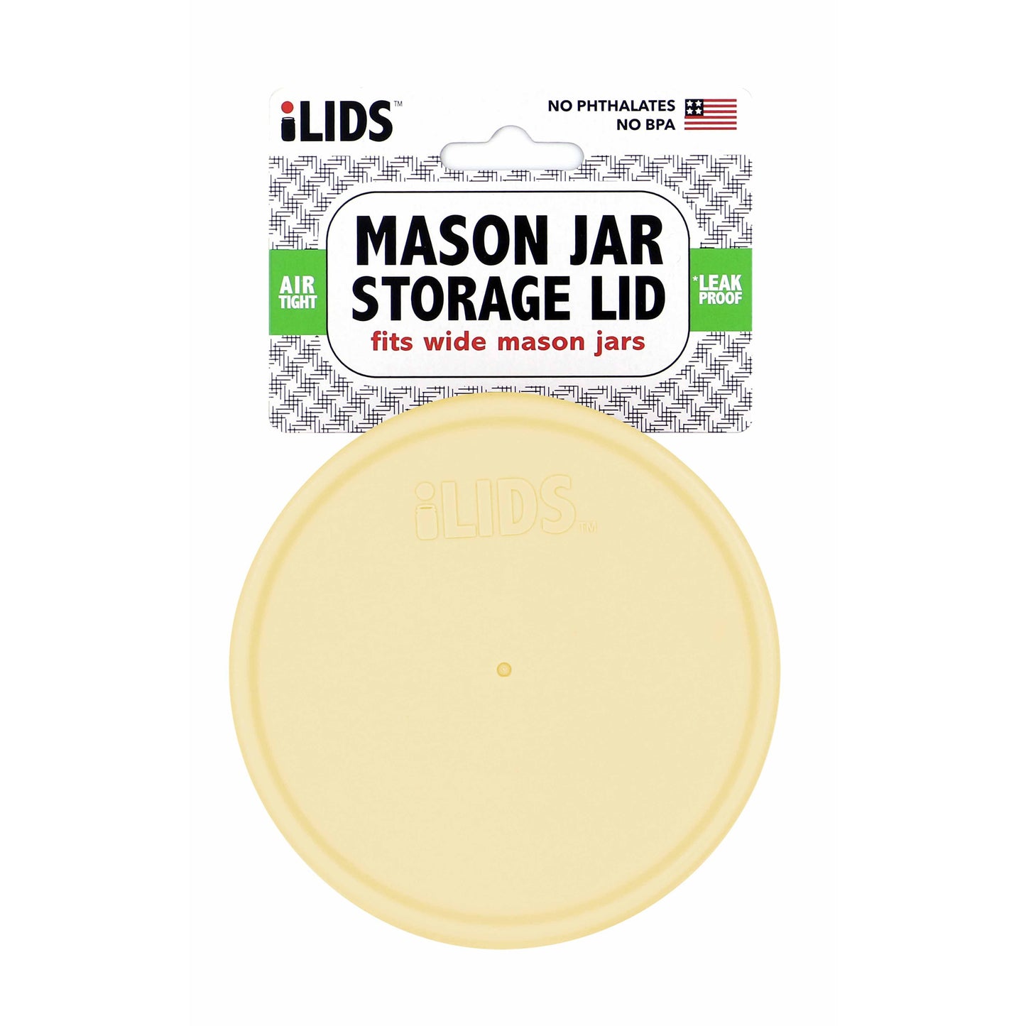 iLid Wide Mouth Mason Jar Storage Lid Butter