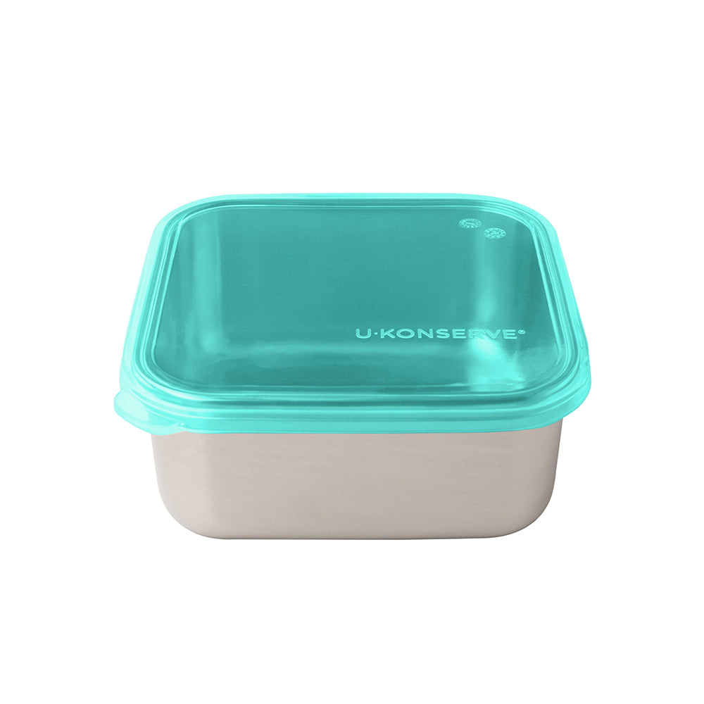 Ukonserve 30 oz Stainless Steel Food Storage Container Island Teal