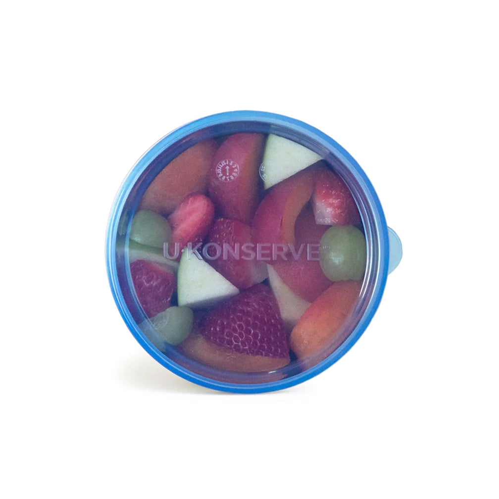 Ukonserve Silicone Replacement Lid Lid for Round Medium 9oz, Cosmic Blue