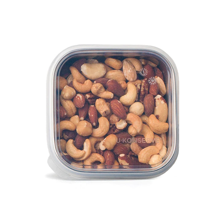 Ukonserve Silicone Replacement Lid Lid for Square Small 15oz, Clear