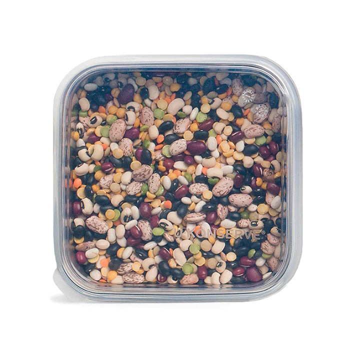 Ukonserve Silicone Replacement Lid Lid for Square Medium 30oz, Clear