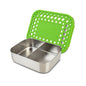 Lunchbots Medium Duo Bento Box Green Lid