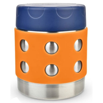 8 oz Lunchbots Thermal Dots Food Container Orange
