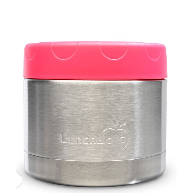 12 oz Lunchbots Wide Thermal Food Container 12 oz Pink