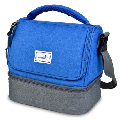 Lunchbots Duplex 2-compartment Insulated Lunch Bag Royal