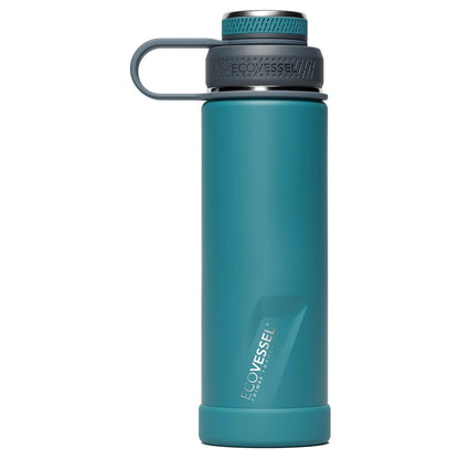 20 oz EcoVessel Boulder Insulated Stainless Steel Water Bottle Mountain Green