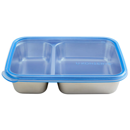 Ukonserve 2 Compartment Stainless Steel Food-Storage Container Cosmic Blue