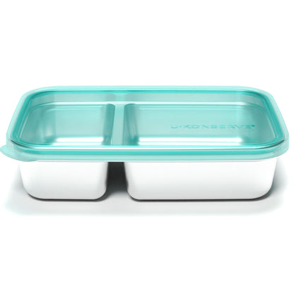 Ukonserve 2 Compartment Stainless Steel Food-Storage Container Island Teal