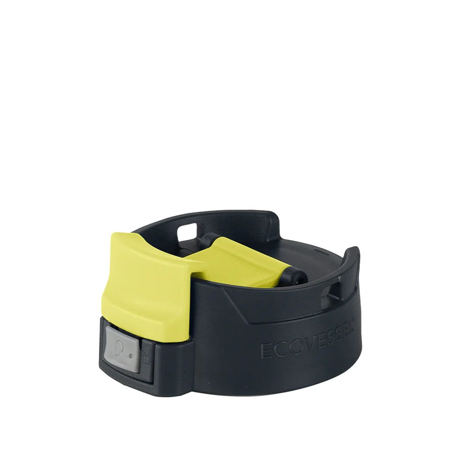 EcoVessel Perk Replacement Cap Slate Gray Yellow