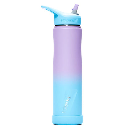 24 oz EcoVessel SUMMIT Stainless Steel Insulated Straw Water Bottle Floral Puff