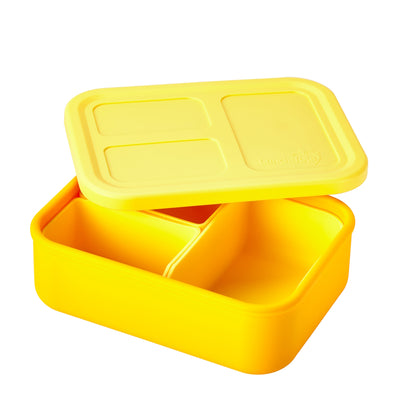 Lunchbots Build-A-Bento Medium Platinum Silicone Bento Box Sand