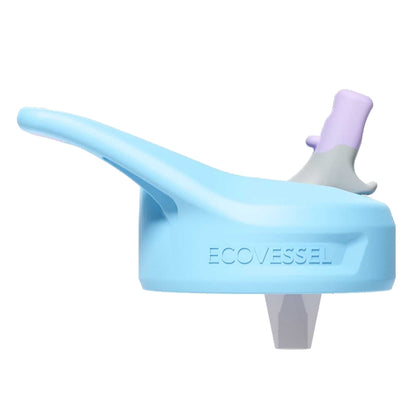 EcoVessel Straw Top Replacement Lid Floral Puff