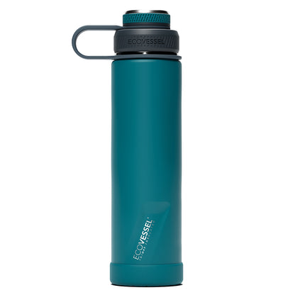 24 oz EcoVessel Boulder Insulated Stainless Steel Water Bottle Mountain Green