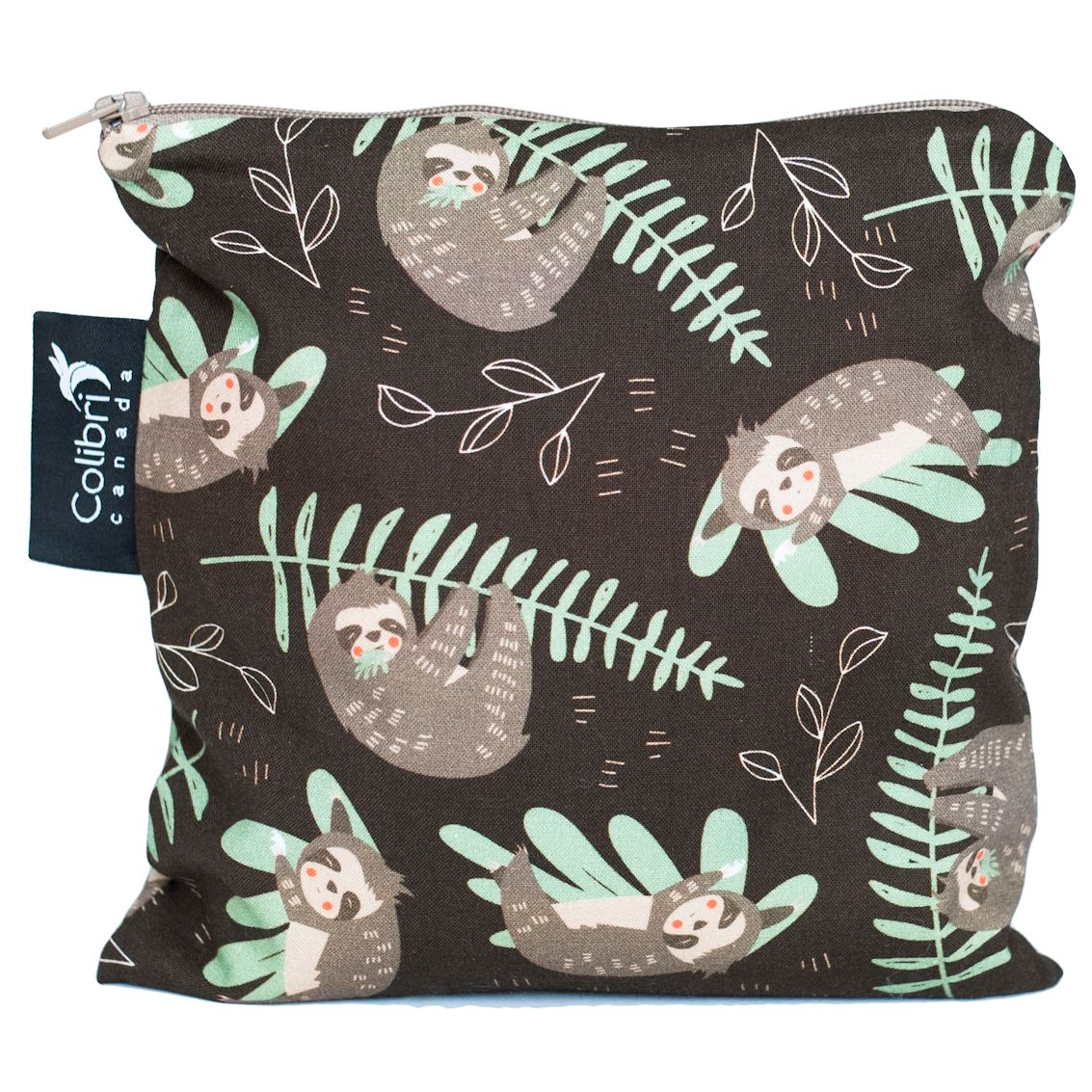 Colibri Large Sandwich & Snack Bag Sloths