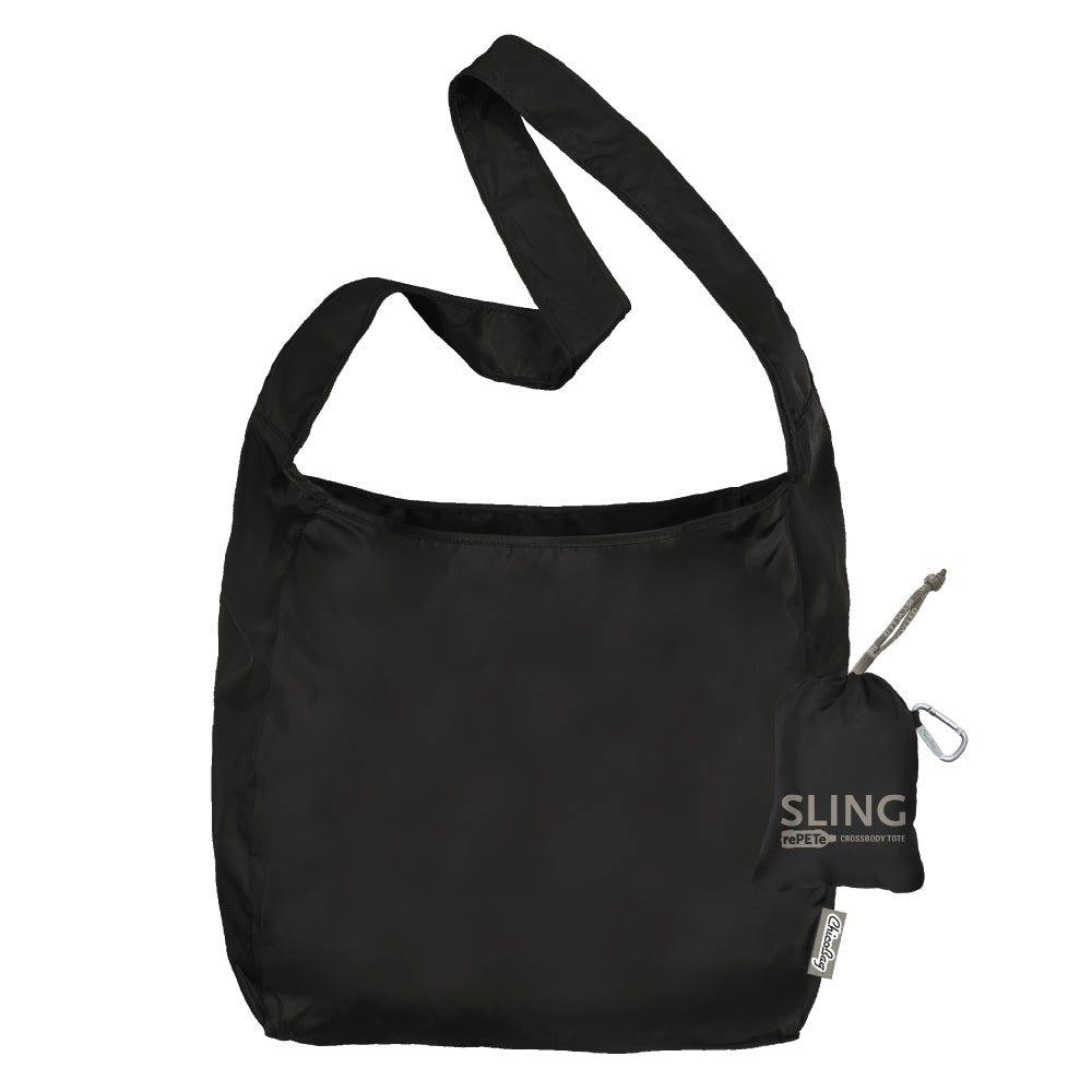 ChicoBag Sling rePETe + Refine Cross Body Tote Bag Obsidian