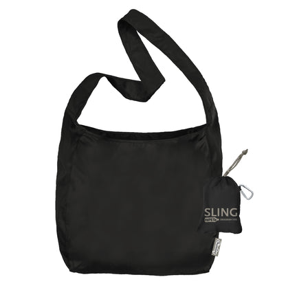 ChicoBag Sling rePETe + Refine Cross Body Tote Bag Obsidian