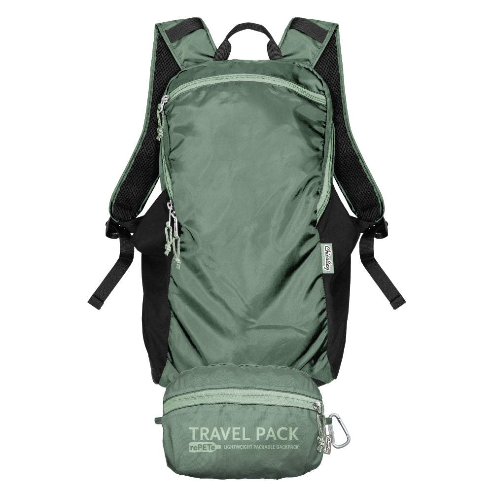 ChicoBag Travel Pack rePETe + Refine Sage