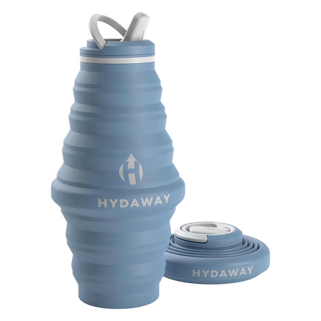 Hydaway 25 oz Collapsible Water Bottle Blue Ice