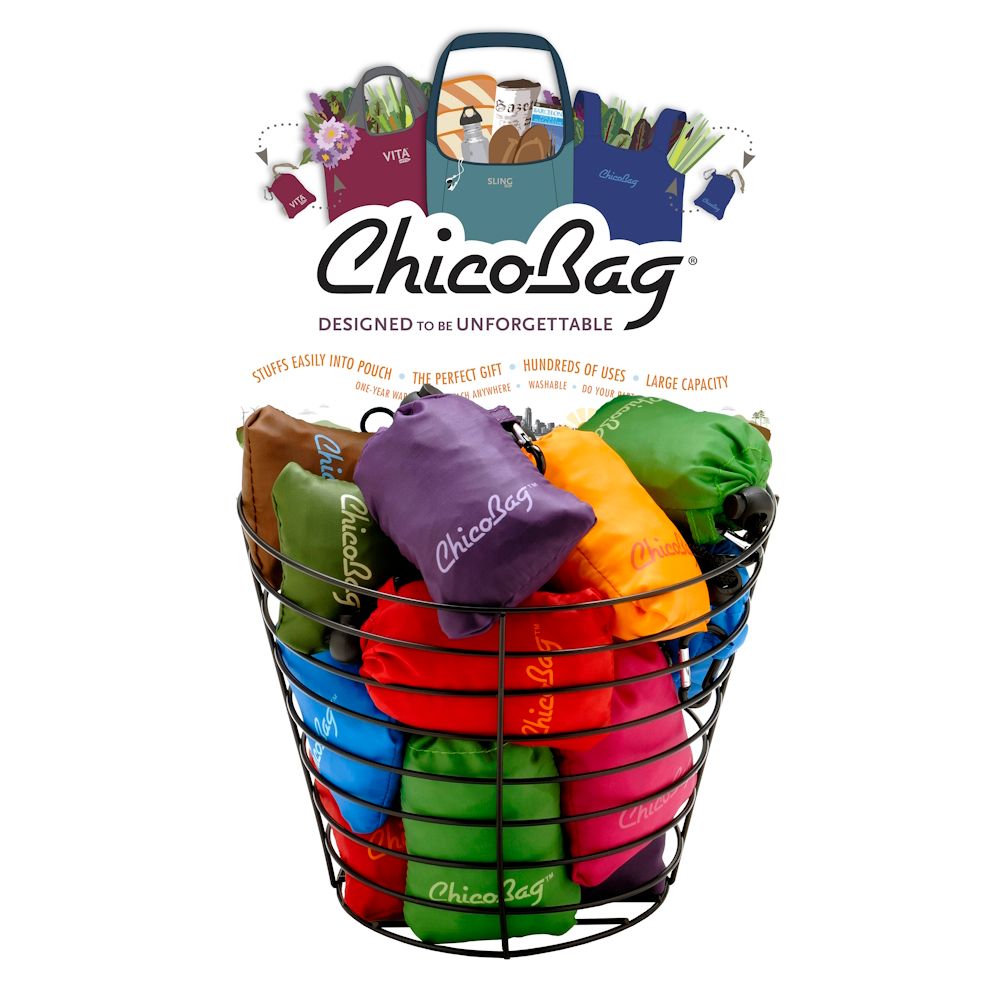 ChicoBag Display Unit ChicoBag Metal Basket (24 Original Bags)