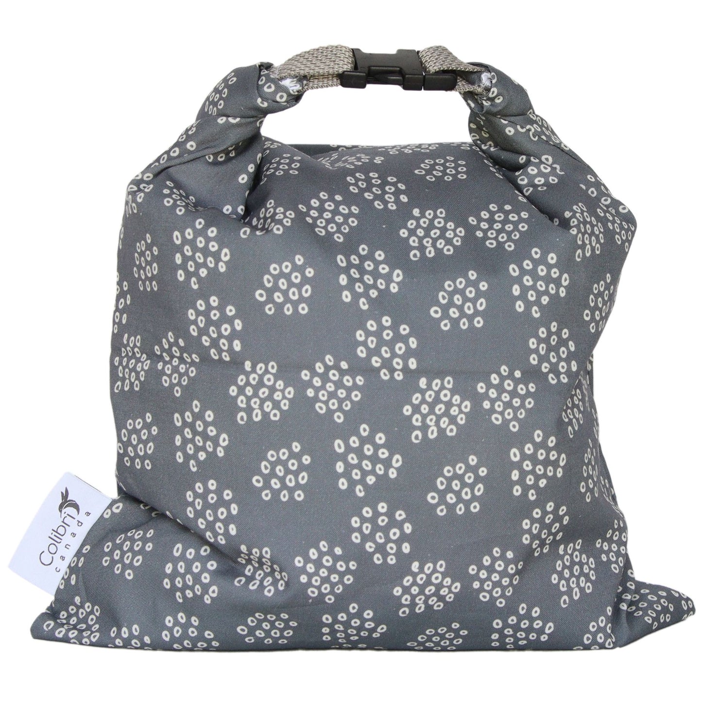 Colibri Reusable Cloth Bread Bag Grey Circles