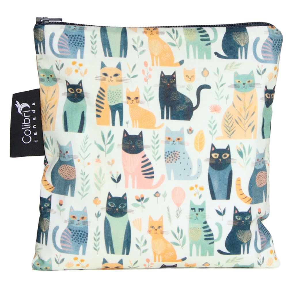 Colibri Large Sandwich & Snack Bag Cats