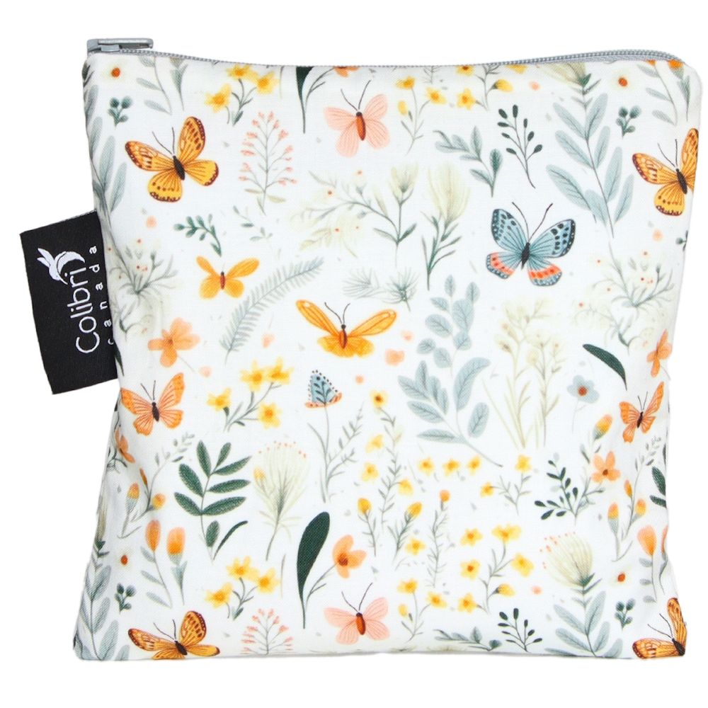 Colibri Large Sandwich & Snack Bag Butterfly Garden