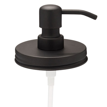 Jarmazing Wide Mason Jar Soap Dispenser Lid Black