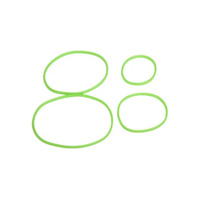 Go Green FOODBOX Replacement Silicone Bands Green (4-compartment Large)