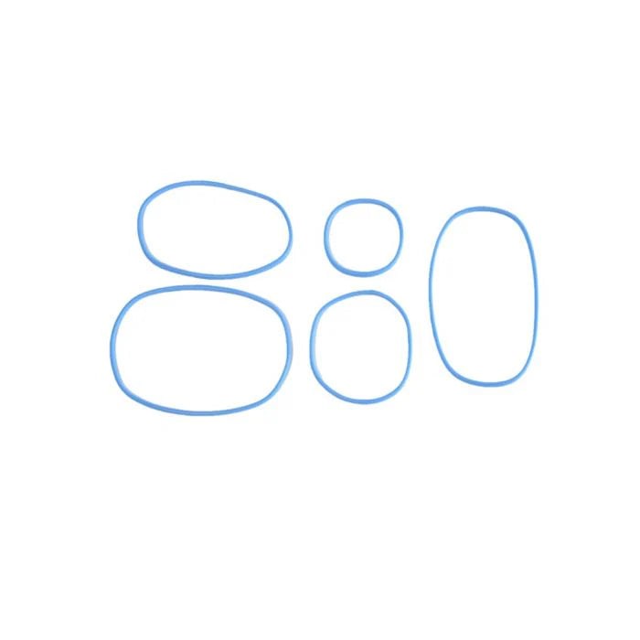 Go Green FOODBOX Replacement Silicone Bands Blue (5-compartment Small)