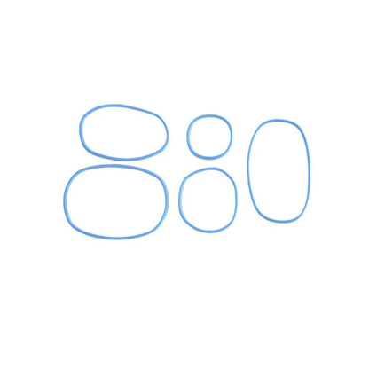 Go Green FOODBOX Replacement Silicone Bands Blue (5-compartment Small)