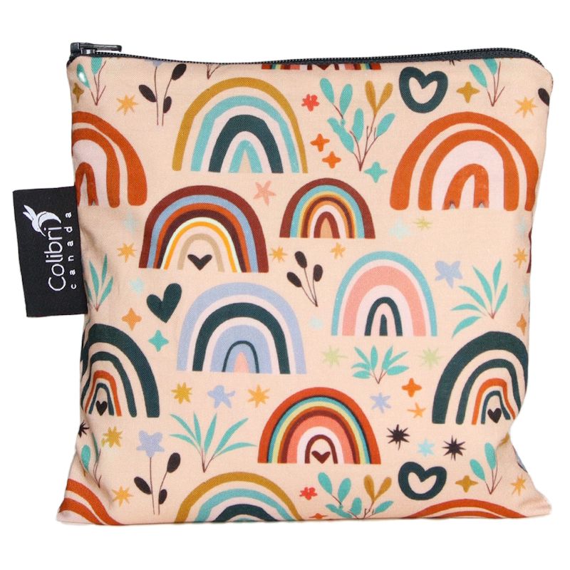 Colibri Large Sandwich & Snack Bag Spring Rainbow
