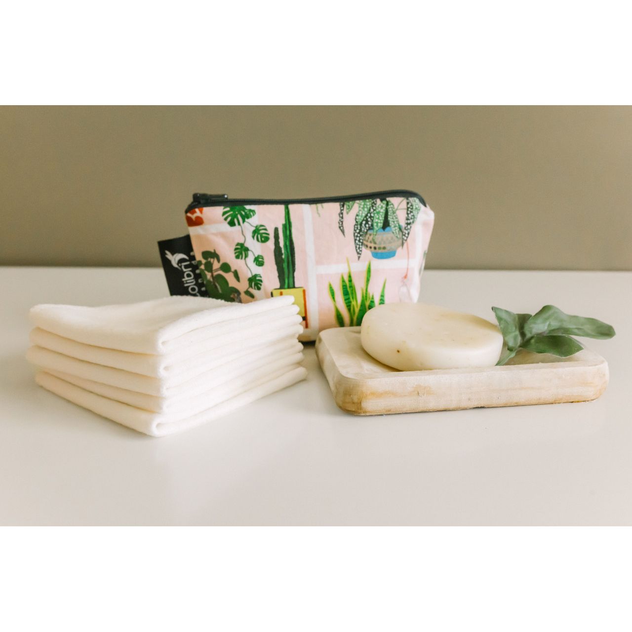 Colibri Bamboo/Organic Cotton Fleece Washcloths (Set of 5)