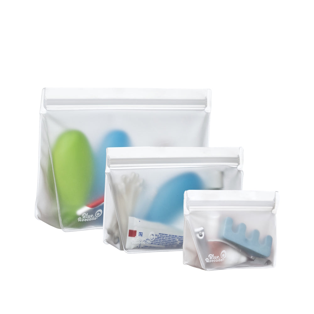 (re)zip Reusable Stand-Up Leak-Proof Bags (3-pack) Translucent