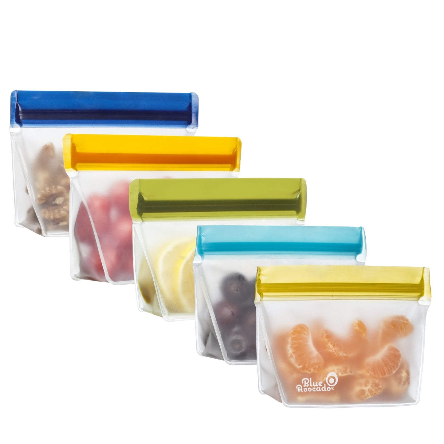 1-cup (re)zip Stand-Up Reusable Storage Bags (5-pack) Multicolour - Original