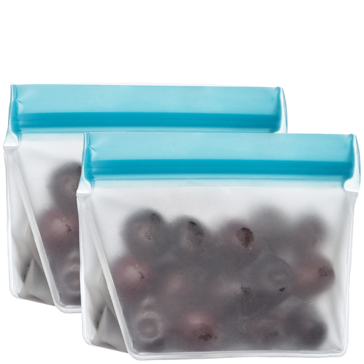 1 cup (re)zip Stand-Up Food Storage Bags (2-pack), Aqua
