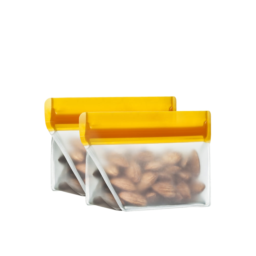 1/2 cup (re)zip Stand-Up Food Storage Bag (2-pack) Orange
