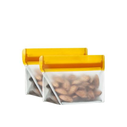 1/2 cup (re)zip Stand-Up Food Storage Bag (2-pack) Orange